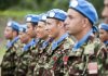 Casques bleus marocains déployés au sein de la BINUCA en République centrafricaine (Bangui - août 2014. UN Photo/Catianne Tijerina)