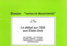Le débat sur l’IDS aux États-Unis