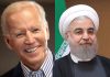 Portraits de Biden et Rohani