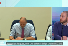 Samuel Longuet, chercheur au GRIP, sur le plateau de LN24 pour la chronique "Le dessous des guerres"