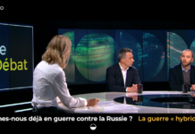 Samuel Longuet sur le plateau du "Grand débat" de la RTBF pour parler de la guerre hybride