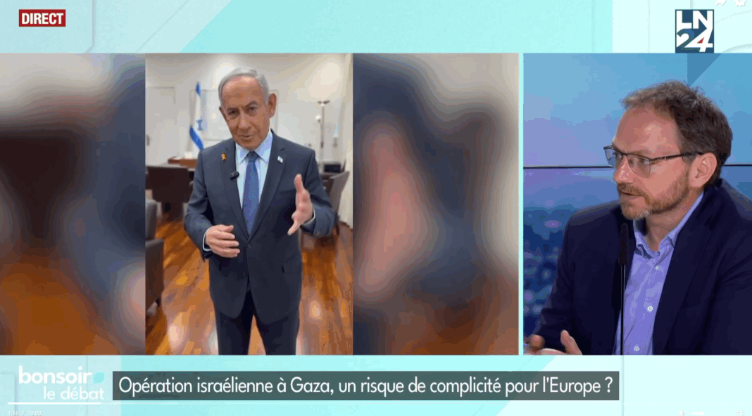 Yannick Quéau, le directeur du GRIP sur le plateau de LN24 pour la chronique "Le dessous des guerres"