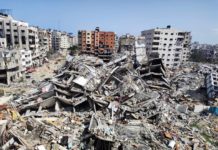 images de ruines de Gaza