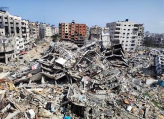 images de ruines de Gaza