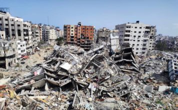 images de ruines de Gaza