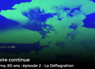 Il y a 80 ans, Hiroshima- le GRIP dans « l’Histoire continue » sur la 1ère (RTBF)