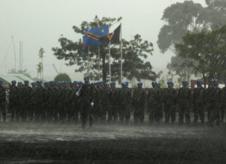 cérémonie de remise de décorations aux soldats du Bataillon indien de la MONUSCO - 2014 Crédit : MONUSCO - Equipe photo