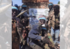 Des soldats des Forces armées soudanaises à Habila dans le Kordofan,